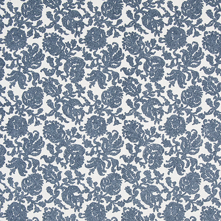 Delicate Flower Indigo by Carole Designer Fabric