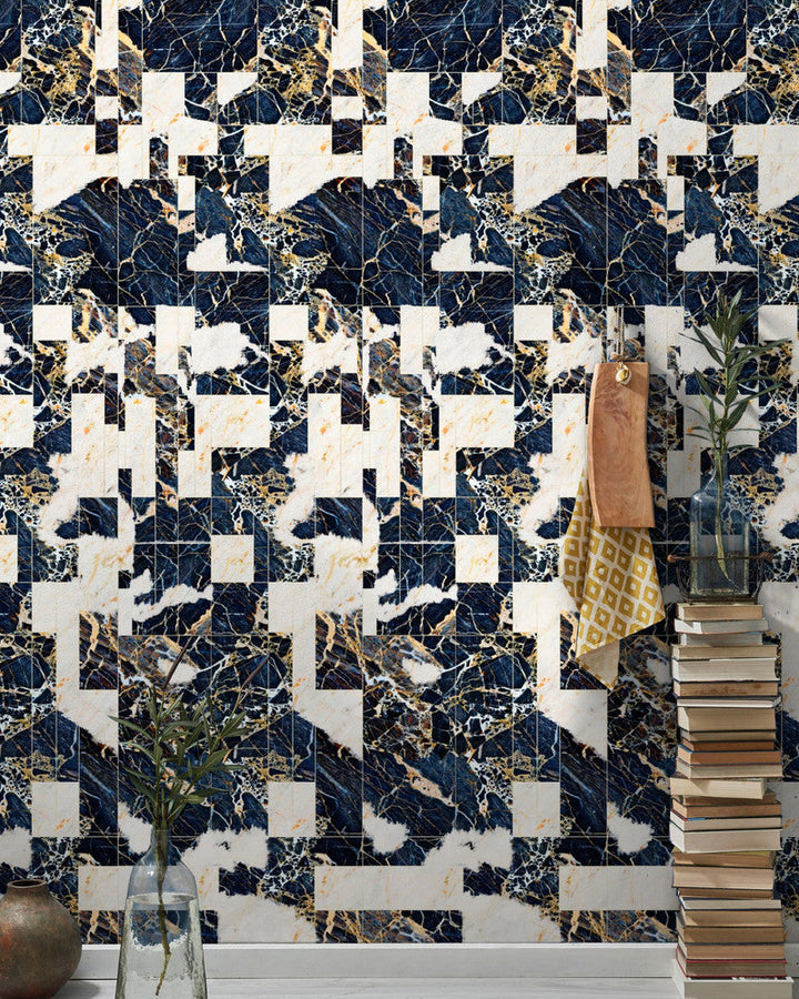 Tribeca Wallpaper by Mind the Gap Designer Wallpaper THE WALLPAPER COLLECTABLES Satin Matte Made in Europe Paste the wall 3 rolls x 20.5 x 3.25 yards - Swanky Fabrics -