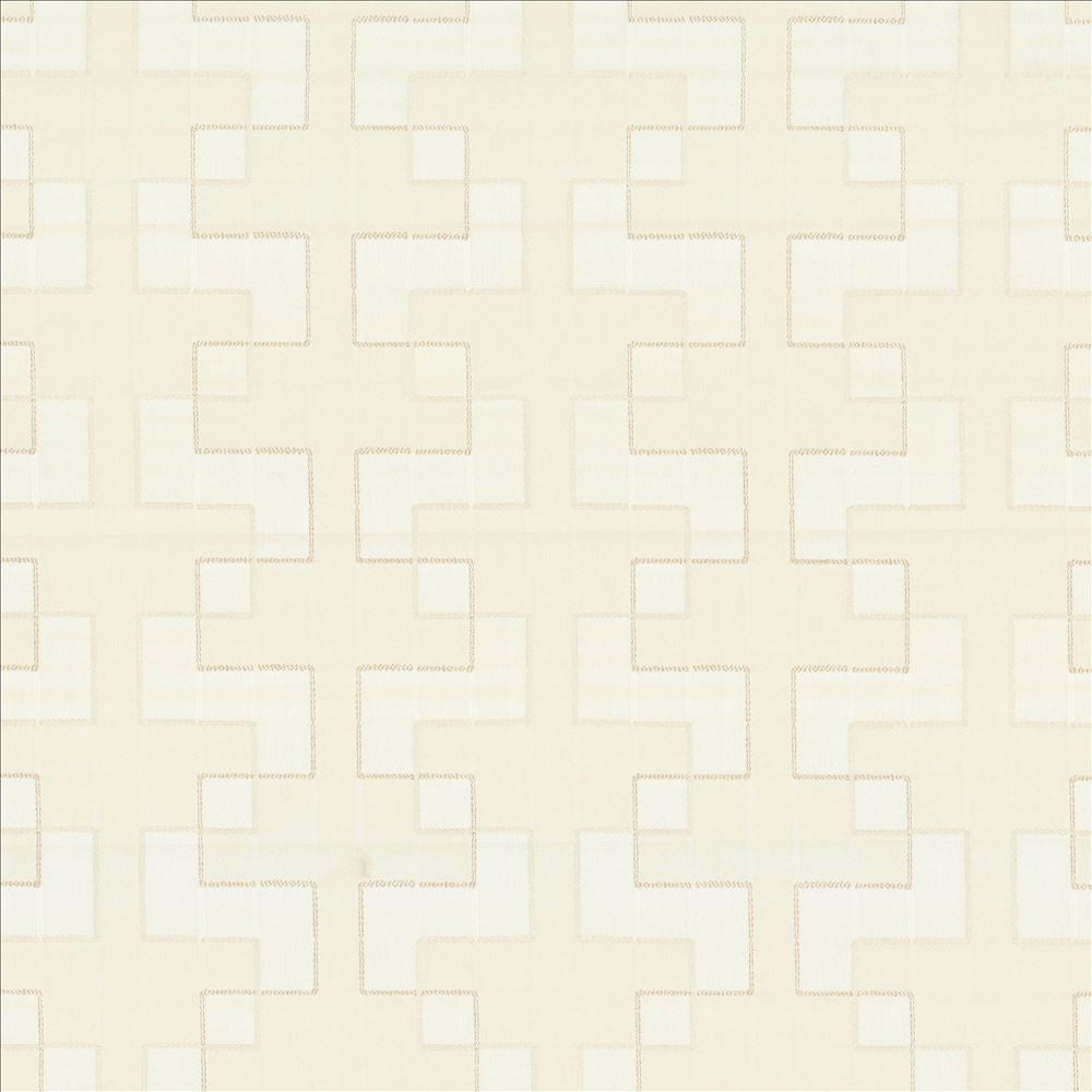 Urbanite Off White by Kasmir Fabric 5110 100% Polyester INDIA Not Tested Horizontal: 9 4/8 inches and Vertical: 5 inches 55 - 56 - Fabric Carolina -