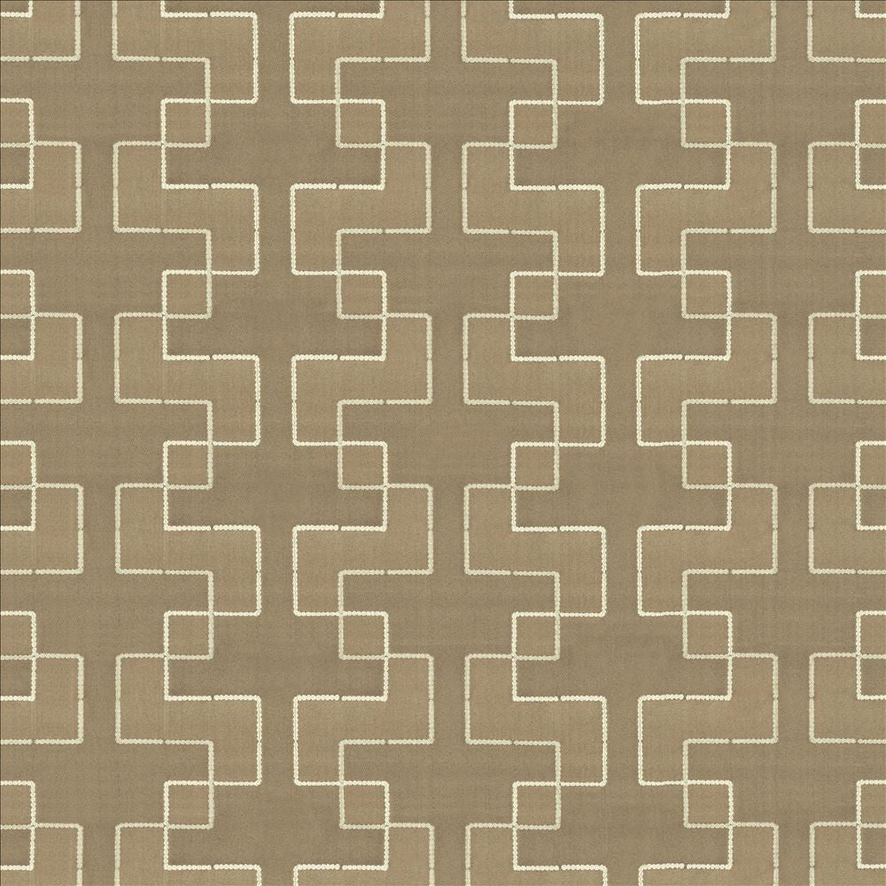 Urbanite Taupe  by Kasmir Fabric See sample 100% Polyester
 INDIA Not Tested </p><p>Repeat: Horizontal: 9 4/8 inches and Vertical: 5 inches 55  - Fabric Carolina -