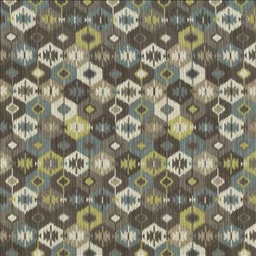 Valdez Ikat Rock Harbor by Kasmir Fabric 1442 100% Cotton INDONESIA 15,000 Wyzenbeek Double Rubs H: 13 4/8 inches, V: 25 inches 54 - 55 - Fabric Carolina - Kasmir