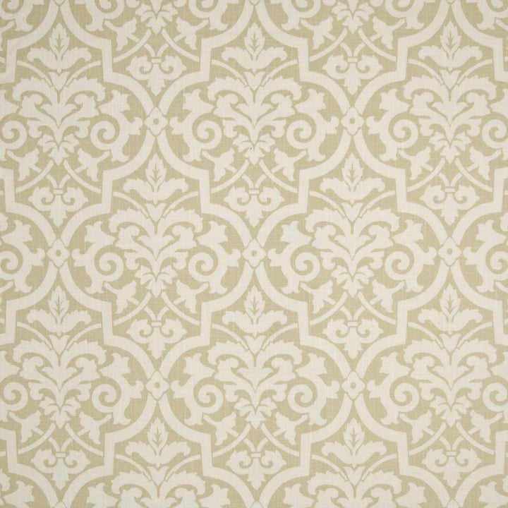 Valenti Damask Almond by Kasmir Fabric 1386 SPAIN 70,000 Wyzenbeek Double Rubs H: 13 5/8 inches, V:17 6/8 inches 54 - 56 - Fabric Carolina - Kasmir