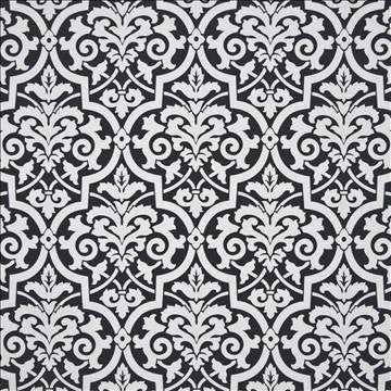 Valenti Damask Pepper by Kasmir Fabric 1386 100% Cotton SPAIN 70,000 Wyzenbeek Double Rubs H: 13 5/8 inches, V: 17 6/8 inches 54 - 56 - Fabric Carolina - Kasmir