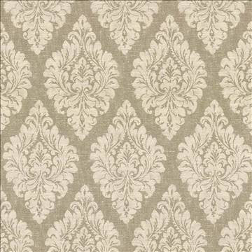 Valentino Damask Sand by Kasmir Fabric 8004 59% Viscose 23% Cotton 18% Polyester ITALY 12,000 Martindale Cycles H: 27 5/8 inches, V: 26 7/8 inches 54 - 55 - Fabric Carolina - Kasmir