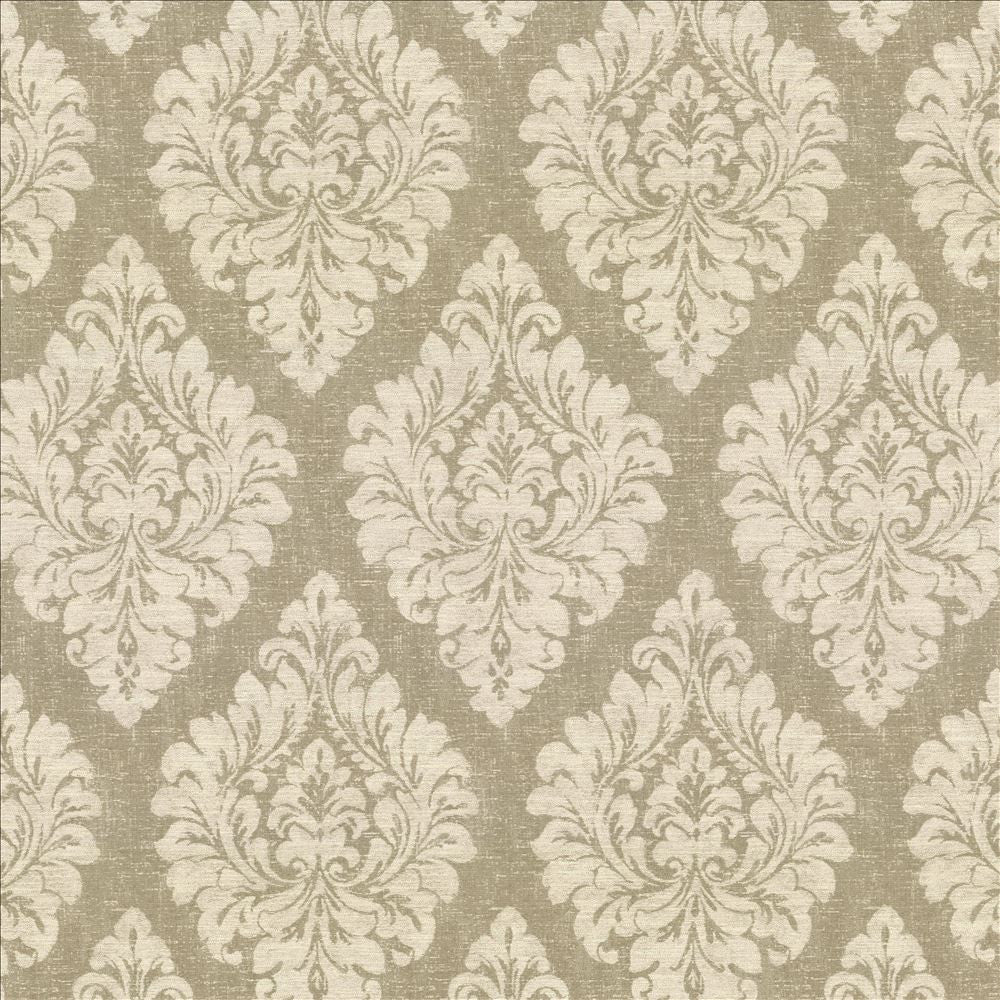 Valentino Damask Sand by Kasmir Fabric 8004 59% Viscose
23% Cotton
18% Polyester
 ITALY 12,000 Martindale Cycles Horizontal: 27 5/8 inches and Vertical: 26 7/8 inches 54 - Fabric Carolina -