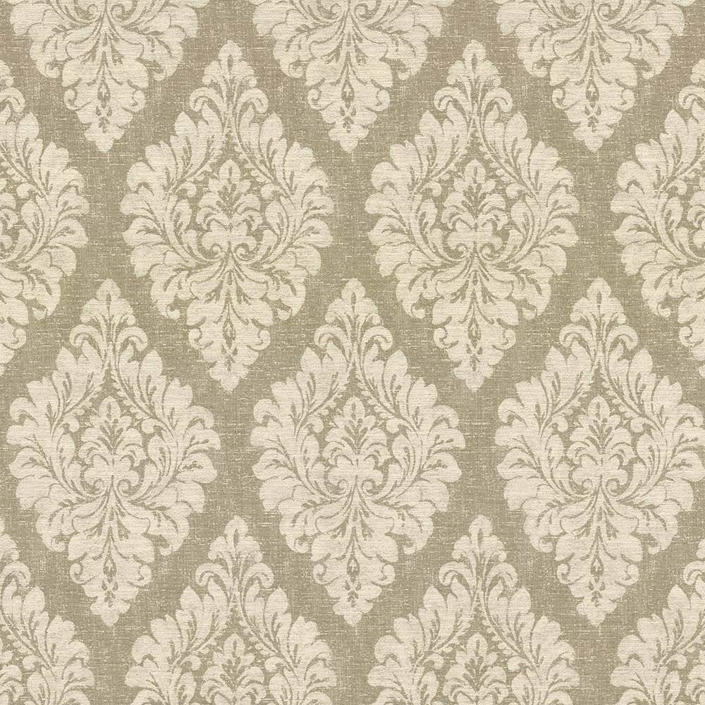 Valentino Damask Sand by Kasmir Fabric 8004 ITALY 12,000 Martindale Cycles H: 27 5/8 inches, V:26 7/8 inches 54 - 55 - Fabric Carolina - Kasmir