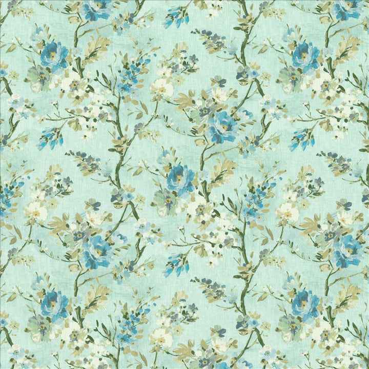 Valhalla Aqua by Kasmir Fabric 1453 100% Cotton
 SOUTH KOREA 30,000 Wyzenbeek Double Rubs </p><p>Repeat: Horizontal: 27 2/8 inches and Vertical: 27 inches 54 - Fabric Carolina -