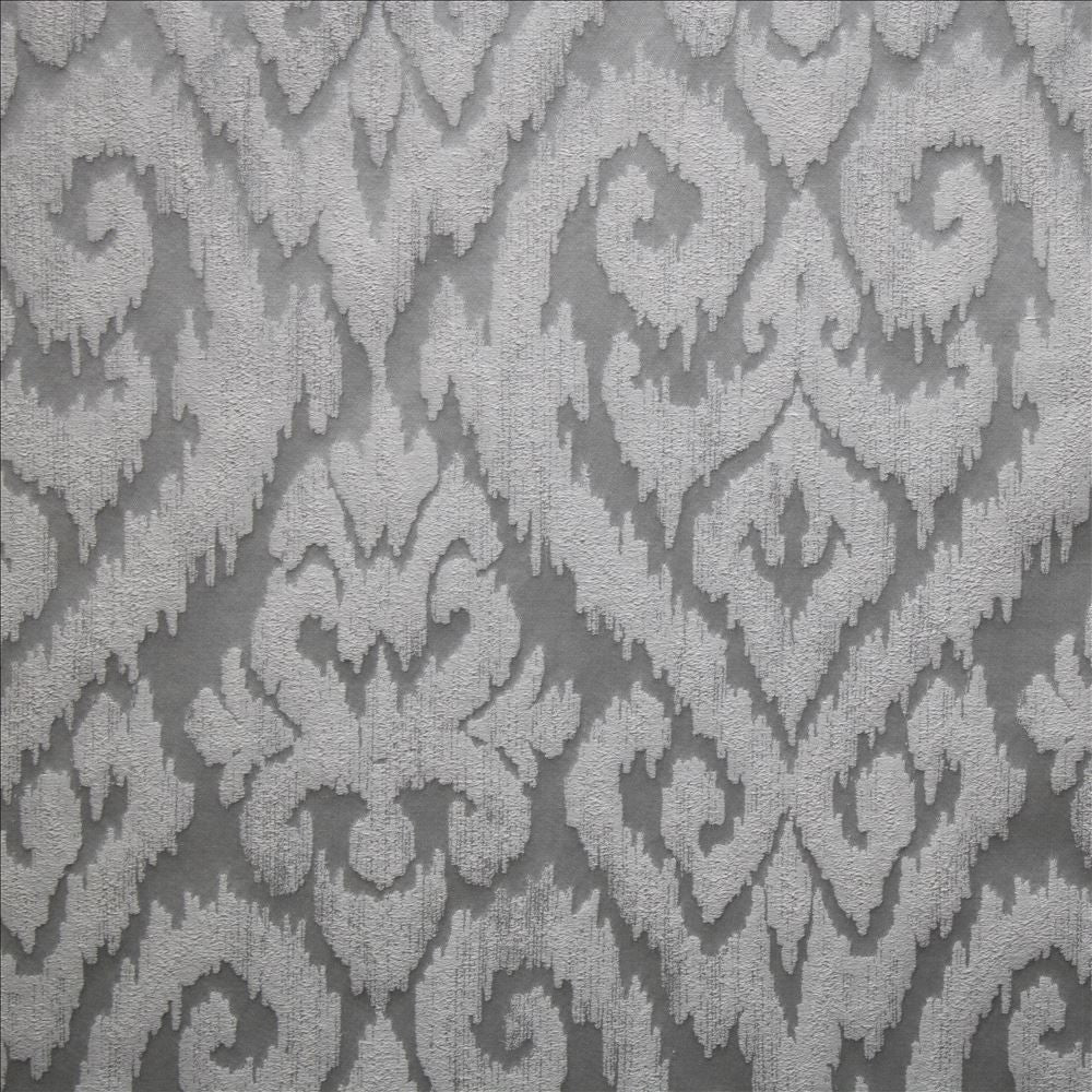 Valinda Platinum  by Kasmir Fabric 1478 53% Polyester 24% Cotton 23% Linen  INDIA  </p><p>Repeat: Horizontal: 14 inches and Vertical: 27 inches 55  - Fabric Carolina -