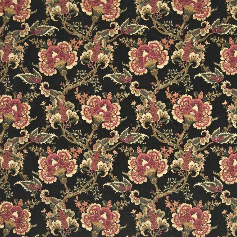 Valjean Black by Kasmir Fabric 1383 CHINA 28,000 Wyzenbeek Double Rubs H: 14 inches, V:17 inches 56 - Fabric Carolina - Kasmir