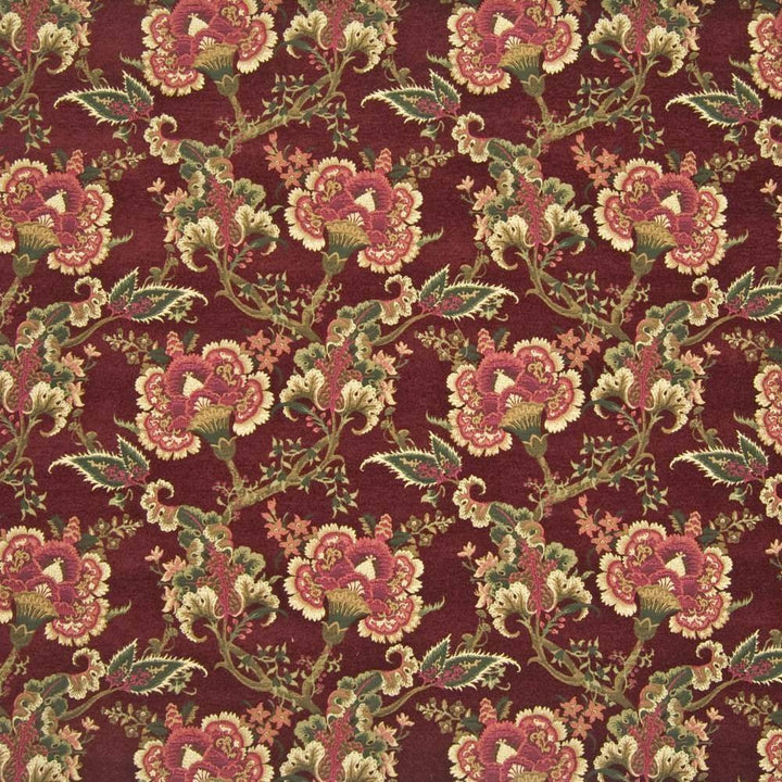 Valjean Merlot by Kasmir Fabric 1384 CHINA 28,000 Wyzenbeek Double Rubs H: 14 inches, V:17 inches 56 - Fabric Carolina - Kasmir