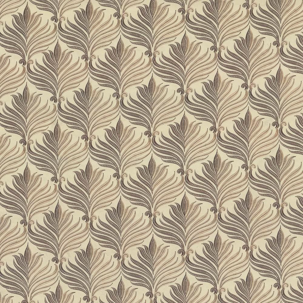 Valmont Sandstone by Kasmir Fabric 1433 100% Polyester Embroidery 100% Polyester INDIA Not Tested Horizontal: 6 6/8 inches and Vertical: 9 4/8 inches 39 - 55 - Fabric Carolina -