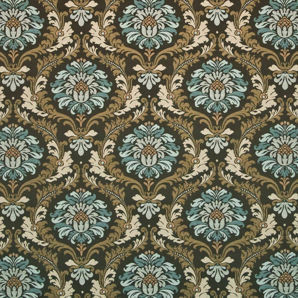 Vayas Damask Cognac by Kasmir Fabric 1398 CHINA 12,000 Wyzenbeek Double Rubs H: 14 4/8 inches, V:14 2/8 inches 54 - 56 - Fabric Carolina - Kasmir