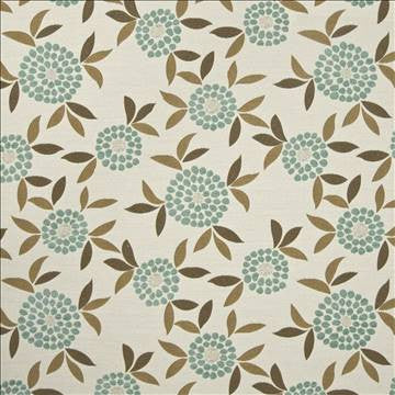 Vera Floral Sky by Kasmir Fabric 1388 46% Polyester 39% Acrylic 15% Cotton CHINA 15,000 Wyzenbeek Double Rubs H: 23 5/8 inches, V: 23 5/8 inches 58 - Fabric Carolina - Kasmir