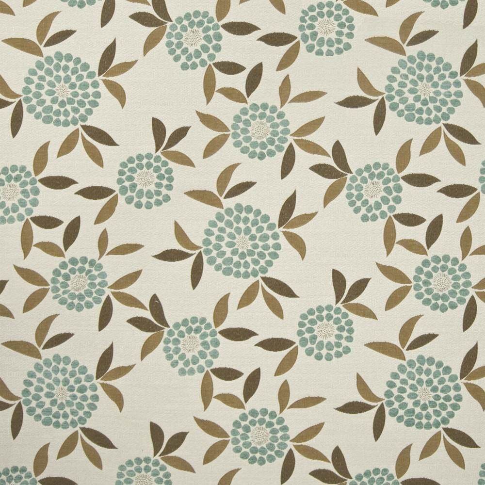 Vera Floral Sky by Kasmir Fabric 1388 46% Polyester 39% Acrylic 15% Cotton CHINA 15,000 Wyzenbeek Double Rubs Horizontal: 23 5/8 inches and Vertical: 23 5/8 inches 58 - Fabric Carolina -