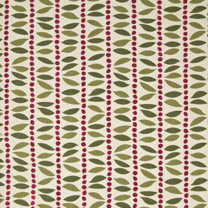 Vera Stripe Raspberry by Kasmir Fabric