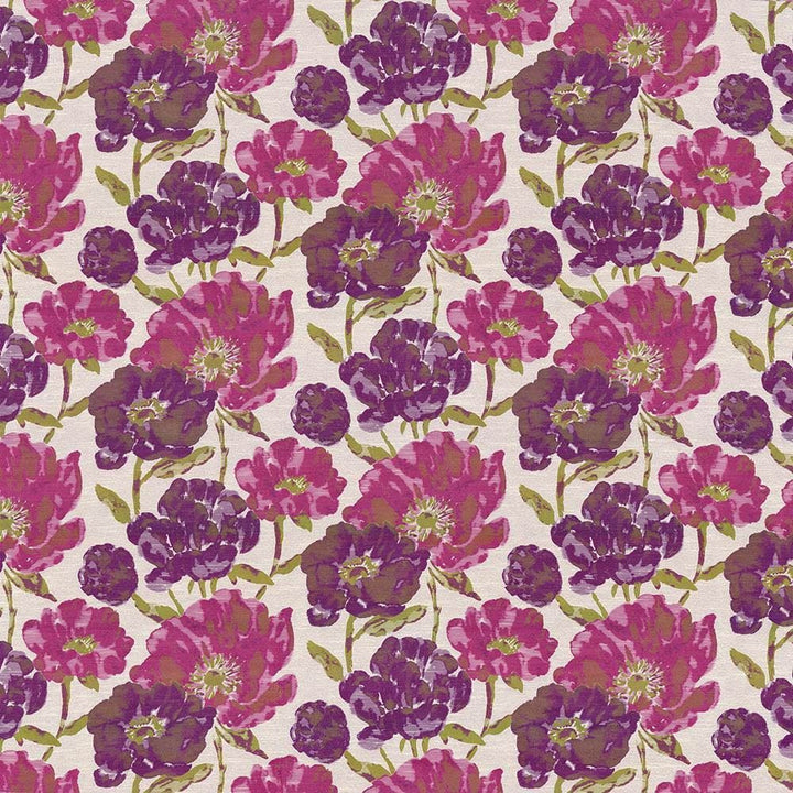 Verdier Fuchsia by Kasmir Fabric 1435 87% Polyester 13% Rayon CHINA 60,000 Wyzenbeek Double Rubs Horizontal: 30 inches and Vertical: 23 inches 60 - Fabric Carolina -