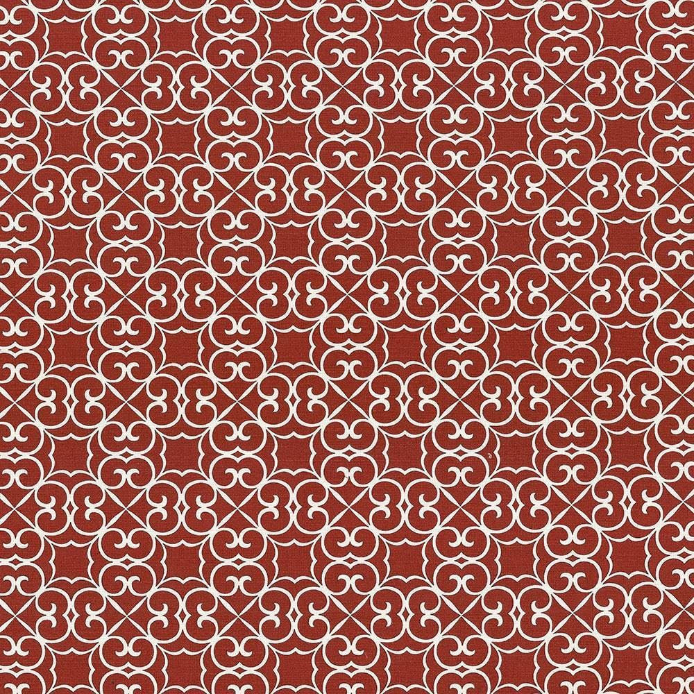 Verlaine Poppy by Kasmir Fabric 5071 100% Cotton PAKISTAN 15,000 Wyzenbeek Double Rubs Horizontal: 4 4/8 inches and Vertical: 4 4/8 inches 54 - 55 - Fabric Carolina -