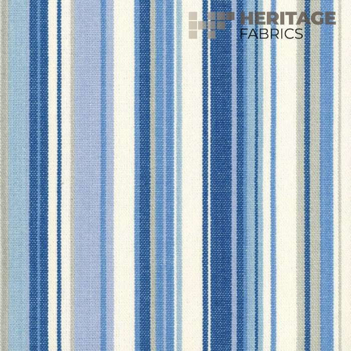Victoria Lagoon by Heritage Designer Fabric - 100% Cotton India 15,000 Horizontal: 9" and Vertical: N/A 54" - Swanky Fabrics -