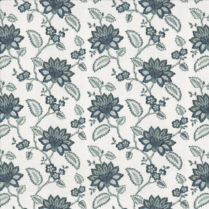 Vinita Terrace Delft by Kasmir Fabric 1463 52% Polyester
48% Cotton
 INDIA </p><p>Repeat: Horizontal: 17 2/8 inches and Vertical: 12 2/8 inches 54 - Fabric Carolina -