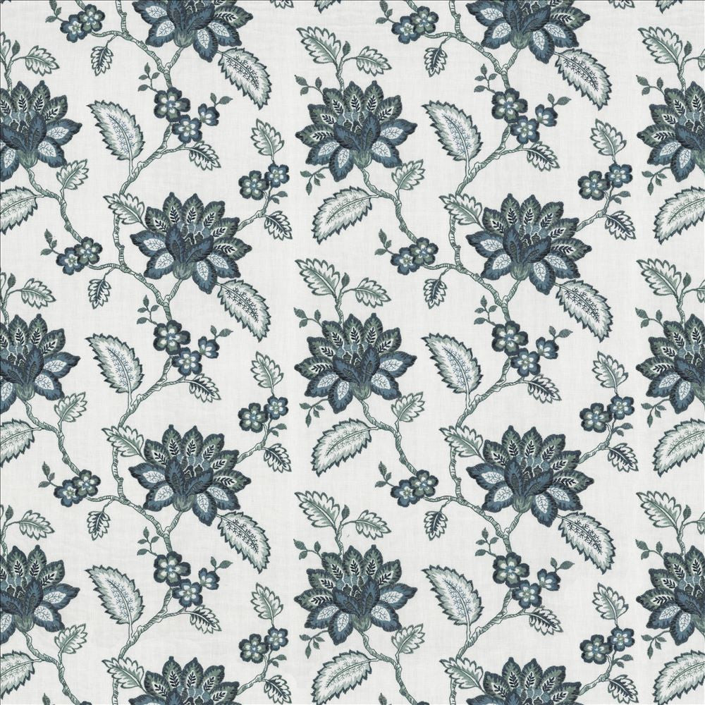 Vinita Terrace Delft by Kasmir Fabric 1463 52% Polyester
48% Cotton
 INDIA 12,000 Wyzenbeek Double Rubs </p><p>Repeat: Horizontal: 17 2/8 inches and Vertical: 12 2/8 inches 52 - Fabric Carolina -