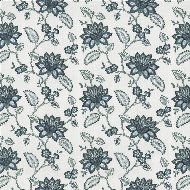 Vinita Terrace Delft by Kasmir Fabric 1463 52% Polyester
48% Cotton
 INDIA 12,000 Wyzenbeek Double Rubs </p><p>Repeat: Horizontal: 17 2/8 inches and Vertical: 12 2/8 inches 52 - Fabric Carolina -