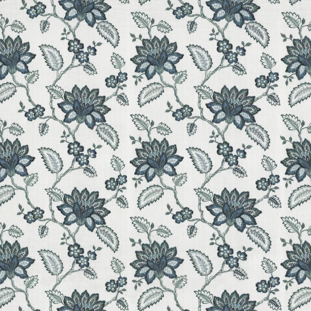 Vinita Terrace Delft by Kasmir Fabric 1463 52% Polyester
48% Cotton
 INDIA </p><p>Repeat: Horizontal: 17 2/8 inches and Vertical: 12 2/8 inches 52 - Fabric Carolina -