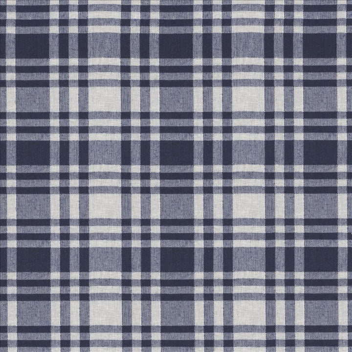 Virginia Plaid Navy by Kasmir Fabric 8004 61% Linen
39% Cotton
 USA 3,000 Wyzenbeek Double Rubs </p><p>Repeat: Horizontal: 7 inches and Vertical: 5 2/8 inches 54 - Fabric Carolina -
