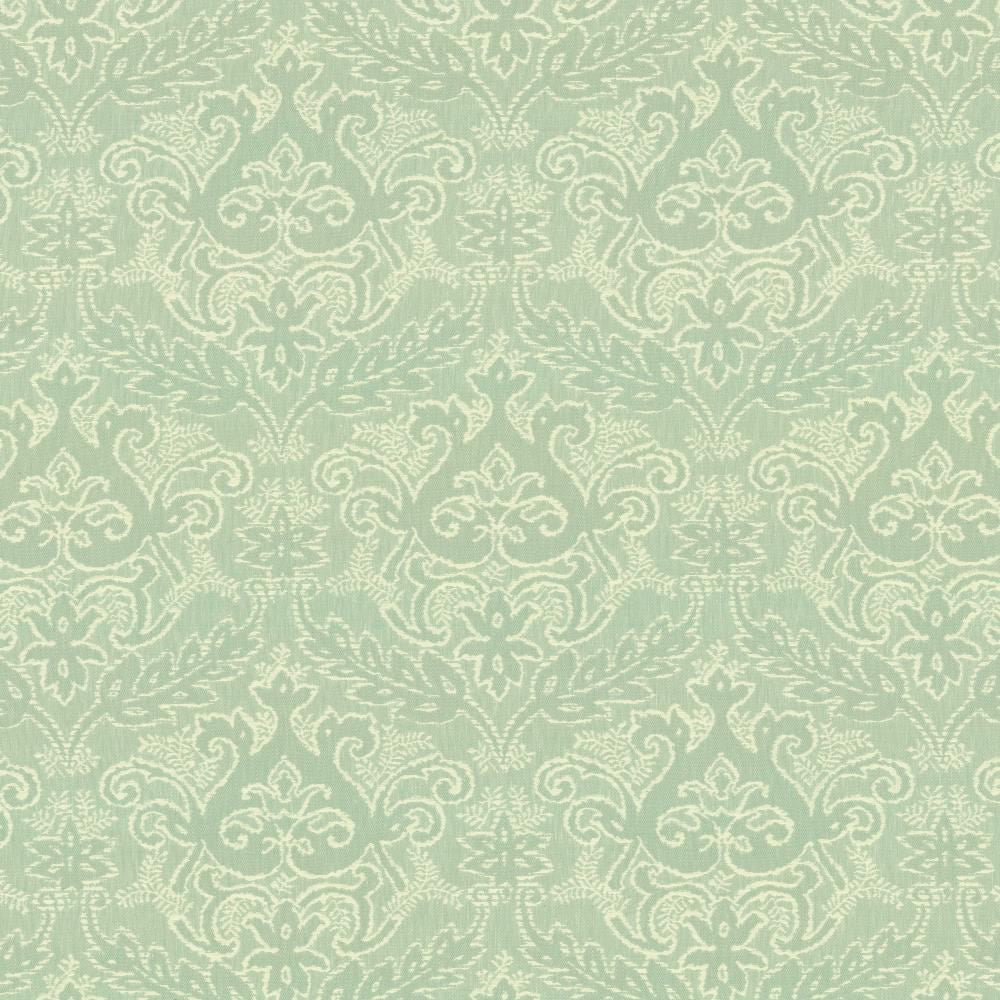 Visalia Aqua by Kasmir Fabric 5142 50% Polyester
43% Cotton
7% Linen
 INDIA </p><p>Repeat: Horizontal: 13 4/8 inches and Vertical: 20 inches 54 - Fabric Carolina -