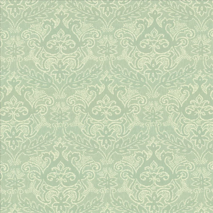 Visalia Aqua by Kasmir Fabric 5142 50% Polyester
43% Cotton
7% Linen
 INDIA </p><p>Repeat: Horizontal: 13 4/8 inches and Vertical: 20 inches 54 - Fabric Carolina -
