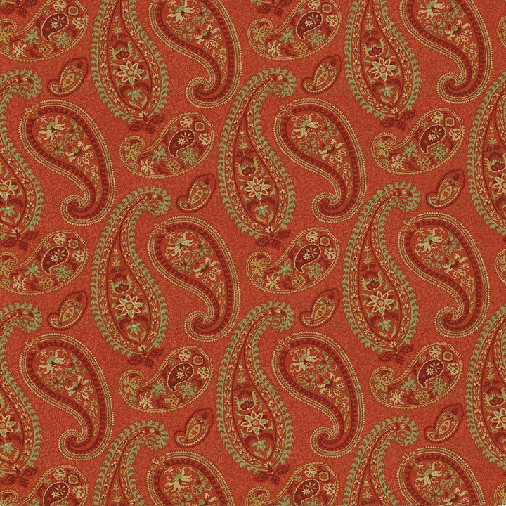 Vittorre Paisley Cardamom by Kasmir Fabric 1417 PERU H: 27 inches, V:27 inches 54 - Fabric Carolina - Kasmir