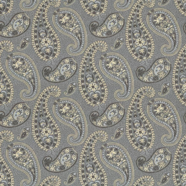 Vittorre Paisley Moonstone  by Kasmir Fabric See sample 100% Cotton
 PERU  </p><p>Repeat: Horizontal: 27 inches and Vertical: 27 inches 54  - Fabric Carolina -