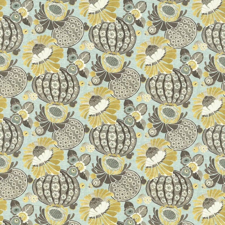 Vivolo Floral Flint by Kasmir Fabric 5065 100% Cotton
 USA 15,000 Wyzenbeek Double Rubs Horizontal: 27 inches and Vertical: 25 2/8 inches 54 - Fabric Carolina -