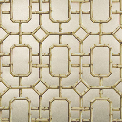 Bambu Fret Pewter by Kravet Couture Wallcovering