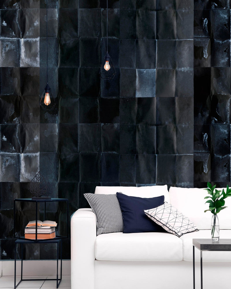SHIBUI Asphalt Wallpaper (WP20346) by Mind The Gap | WP20346 | THE WALLPAPER COLLECTABLES | 3 rolls x 20.5 x 118.1 in | 0.52m / 20.5in | 3m / 118in | 4.65mp | 77cm / 30.4in | Black, Grey | Textured Matte | Paste the wall | 3-rolls in a box | Fabric Carolina | https://www.fabriccarolina.com/