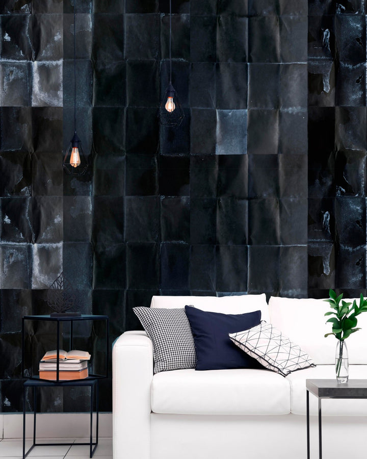 SHIBUI Asphalt Wallpaper (WP20346) by Mind The Gap | WP20346 | THE WALLPAPER COLLECTABLES | 3 rolls x 20.5 x 118.1 in | 0.52m / 20.5in | 3m / 118in | 4.65mp | 77cm / 30.4in | Black, Grey | Textured Matte | Paste the wall | 3-rolls in a box | Fabric Carolina | https://www.fabriccarolina.com/