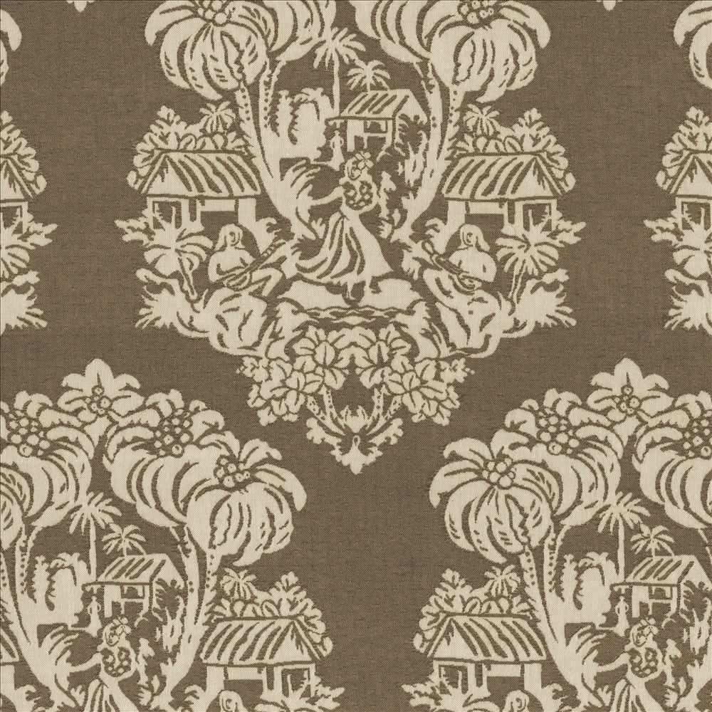 Wahine Io Fossil by Kasmir Fabric 1413 100% Acrylic USA 12,000 Wyzenbeek Double Rubs Horizontal: 13 4/8 inches and Vertical: 27 1/8 inches 54 - Fabric Carolina -