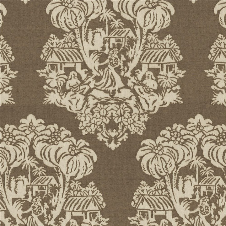 Wahine Io Fossil by Kasmir Fabric 1413 100% Acrylic USA 12,000 Wyzenbeek Double Rubs Horizontal: 13 4/8 inches and Vertical: 27 1/8 inches 54 - Fabric Carolina -