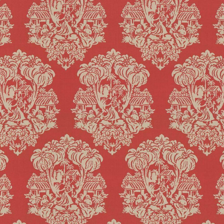 Wahine Io Melon by Kasmir Fabric 1413 USA 12,000 Wyzenbeek Double Rubs H: 13 4/8 inches, V:27 1/8 inches 54 - Fabric Carolina - Kasmir