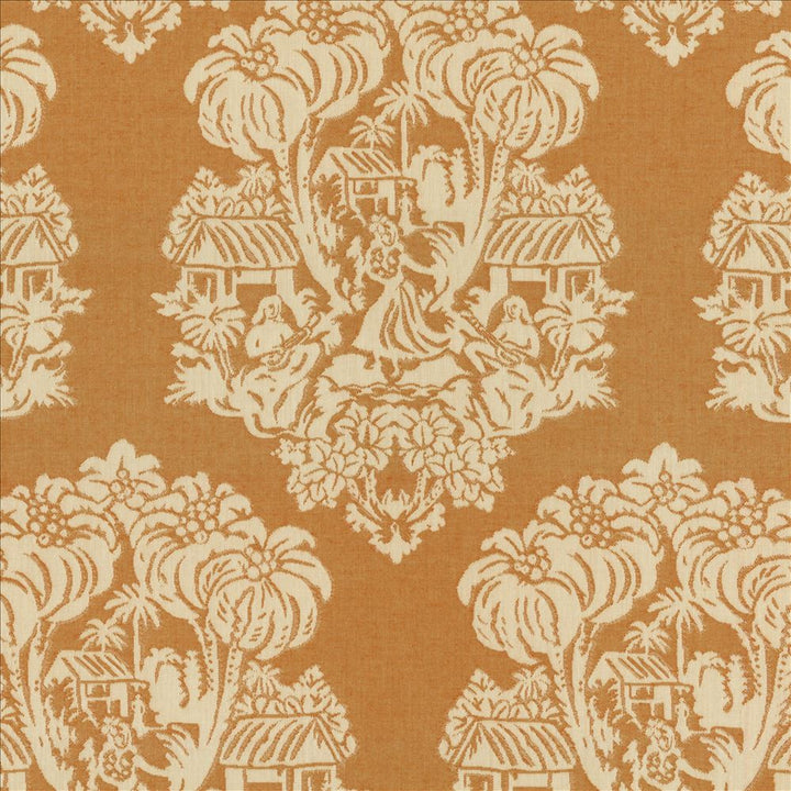 Wahine Io Rust by Kasmir Fabric 1413 100% Acrylic USA 12,000 Wyzenbeek Double Rubs Horizontal: 13 4/8 inches and Vertical: 27 1/8 inches 54 - Fabric Carolina -