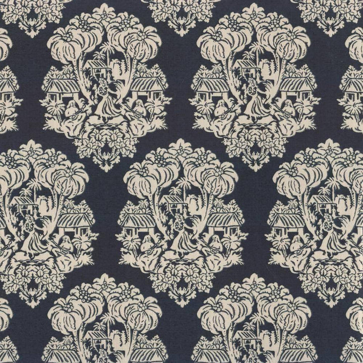 Wahine Io Sapphire by Kasmir Fabric 1413 USA 12,000 Wyzenbeek Double Rubs H: 13 4/8 inches, V:27 1/8 inches 54 - Fabric Carolina - Kasmir
