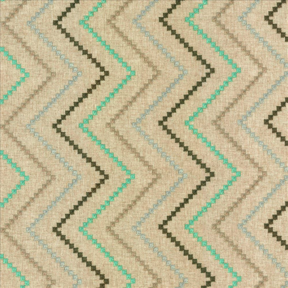 Wanderer Jewel  by Kasmir Fabric See sample 70% Polyester
30% Cotton
 INDIA Not Tested </p><p>Repeat: Horizontal: 6 4/8 inches and Vertical: 6 2/8 inches 52  - Fabric Carolina -