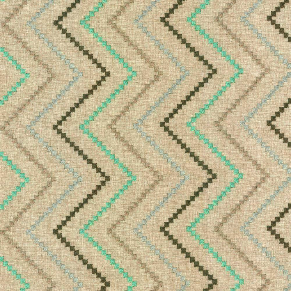 Wanderer Jewel by Kasmir Fabric 5114 INDIA Not Tested H: 6 4/8 inches, V:6 2/8 inches 54 - 56 - Fabric Carolina - Kasmir