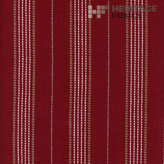 Warren Cardinal by Heritage Designer Fabric - 100% Cotton India 9,000 Horizontal: 3" and Vertical: N/A 54" - Swanky Fabrics -