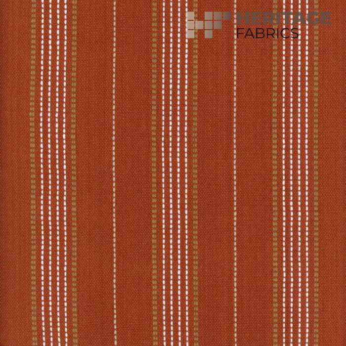 Warren Sienna by Heritage Designer Fabric - 100% Cotton India 9,000 Horizontal: 3" and Vertical: N/A 54" - Swanky Fabrics -