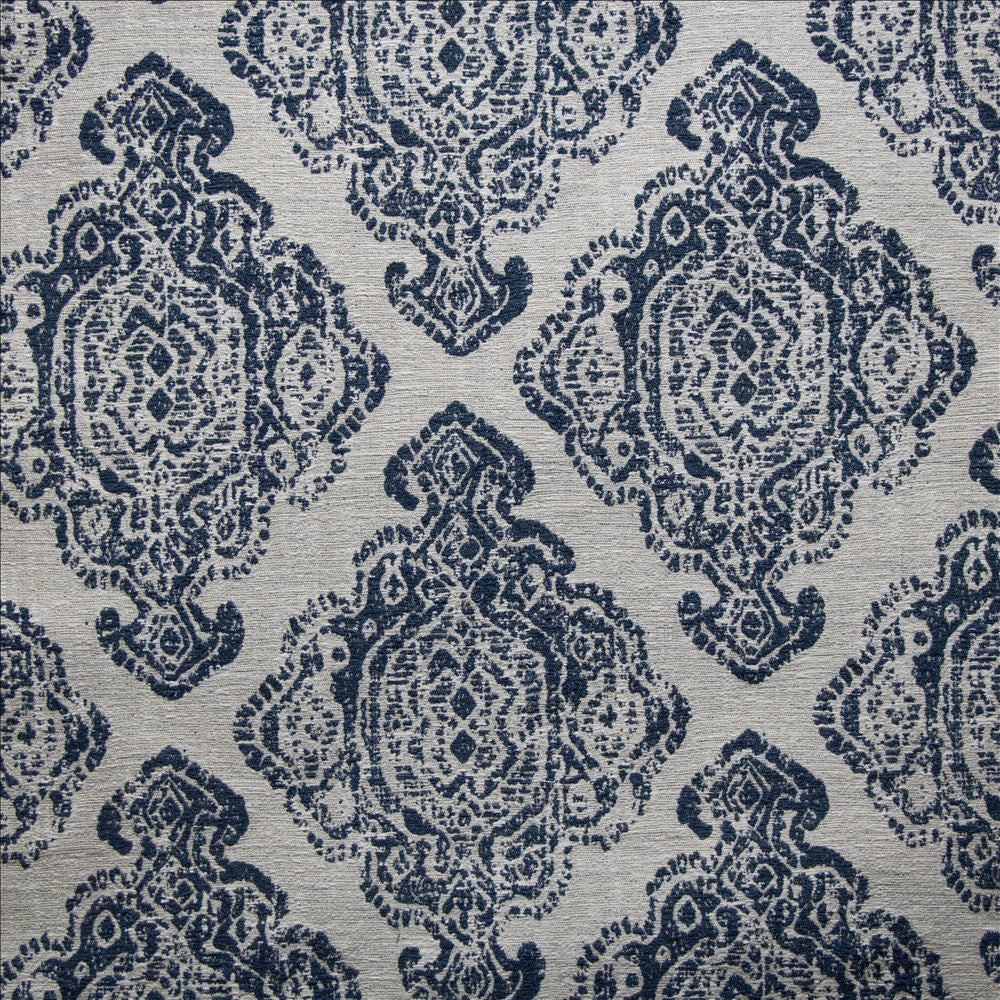 Waseca Indigo  by Kasmir Fabric 1477 85% Polyester 12% Rayon 3% Linen  CHINA  </p><p>Repeat: Horizontal: 14 inches and Vertical: 16 2/8 inches 56  - Fabric Carolina -