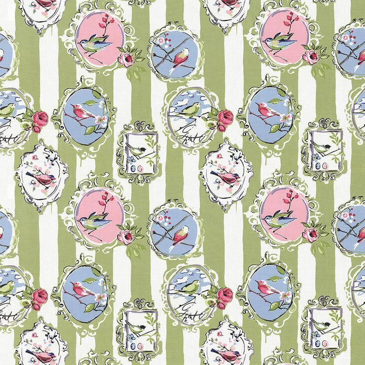 Watch The Birdie Kiwi by Kasmir Fabric 5065 CHINA 30,000 Wyzenbeek Double Rubs H: 27 4/8 inches, V:27 inches 55 - Fabric Carolina - Kasmir