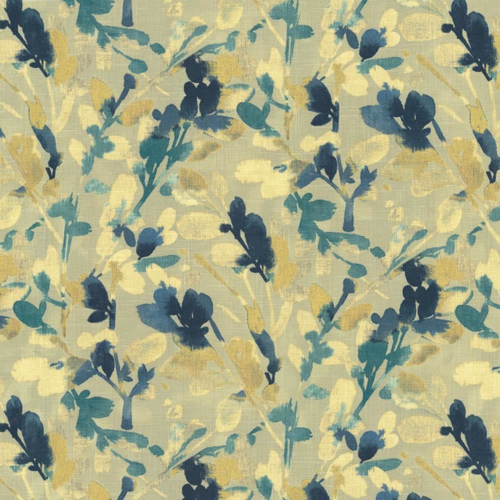 Waterleaf Indigo by Kasmir Fabric 5136 55% Linen
45% Rayon
 SOUTH KOREA </p><p>Repeat: Horizontal: 27 inches and Vertical: 24 inches 54 - Fabric Carolina -