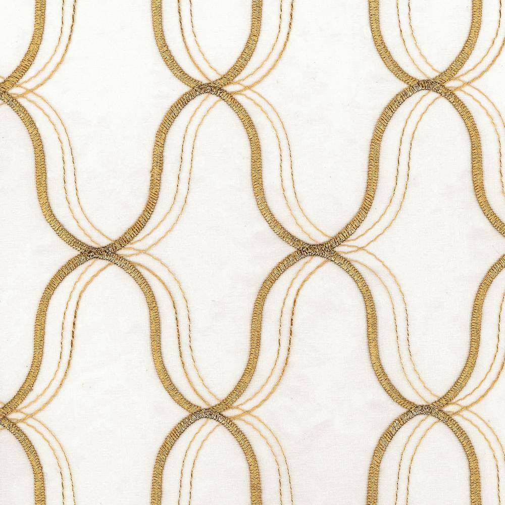 Wavefront Gold by Kasmir Fabric 5077 TURKEY Not Tested H: 4 3/8 inches, V:6 3/8 inches 58 - 59 - Fabric Carolina - Kasmir