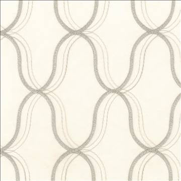 Wavefront Platinum by Kasmir Fabric 5077 100% Polyester Embroidery Contents 100% Polyester TURKEY Not Tested H: 4 3/8 inches, V: 6 3/8 inches 58 - 59 - Fabric Carolina - Kasmir