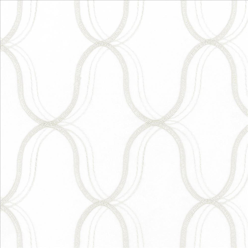 Wavefront White  by Kasmir Fabric See sample 100% Polyester
Embroidery
100% Polyester
 TURKEY Not Tested </p><p>Repeat: Horizontal: 4 3/8 inches and Vertical: 6 3/8 inches 58  - Fabric Carolina -